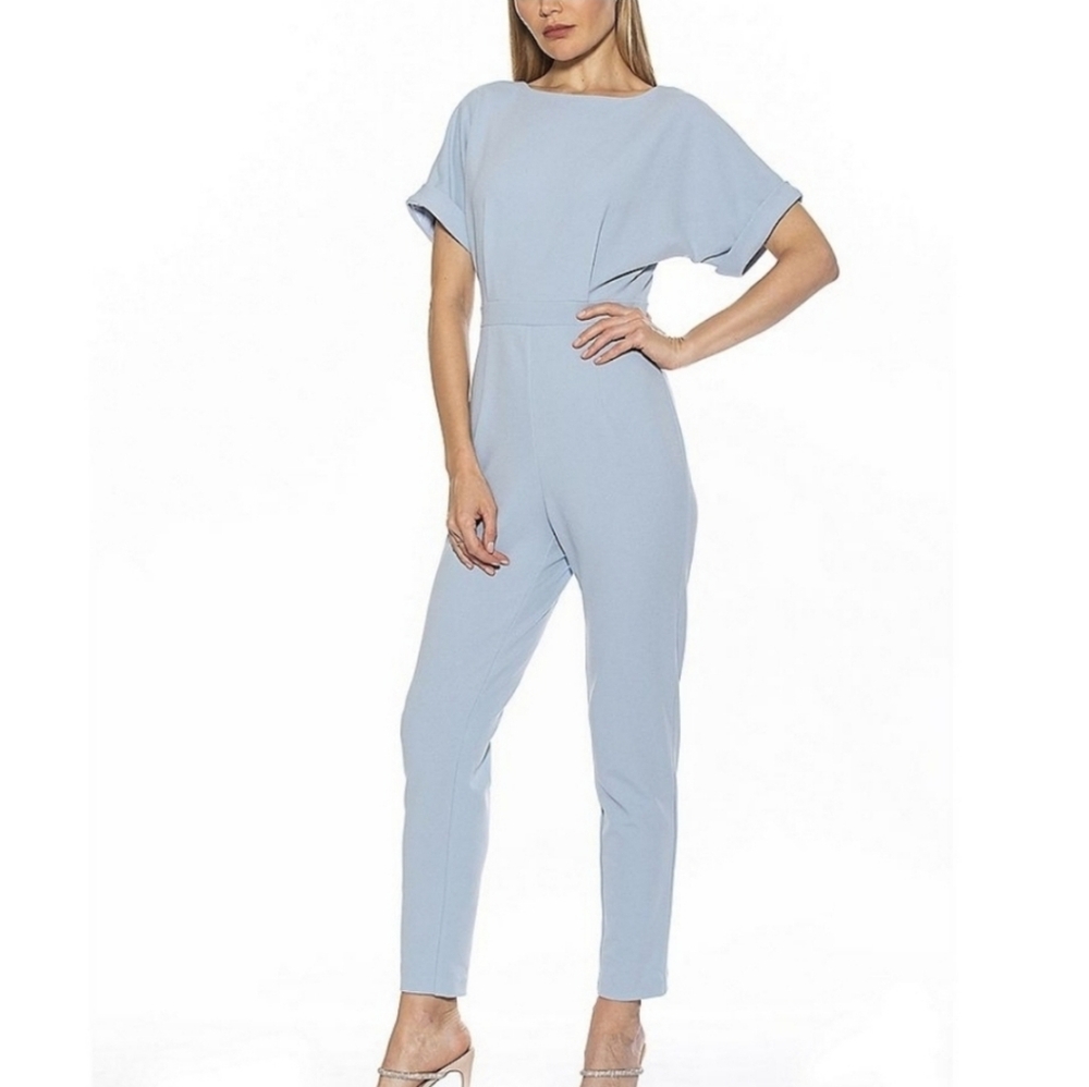 NWT Alexia Admor Sadie Boatneck Tapered Jumpsuit
